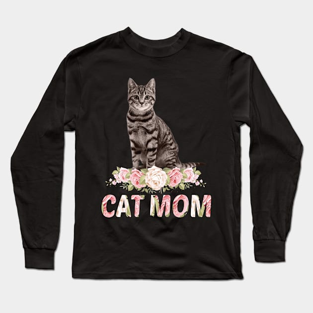 Cat Mom Long Sleeve T-Shirt by othmane4